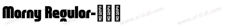 Marny Regular字体转换